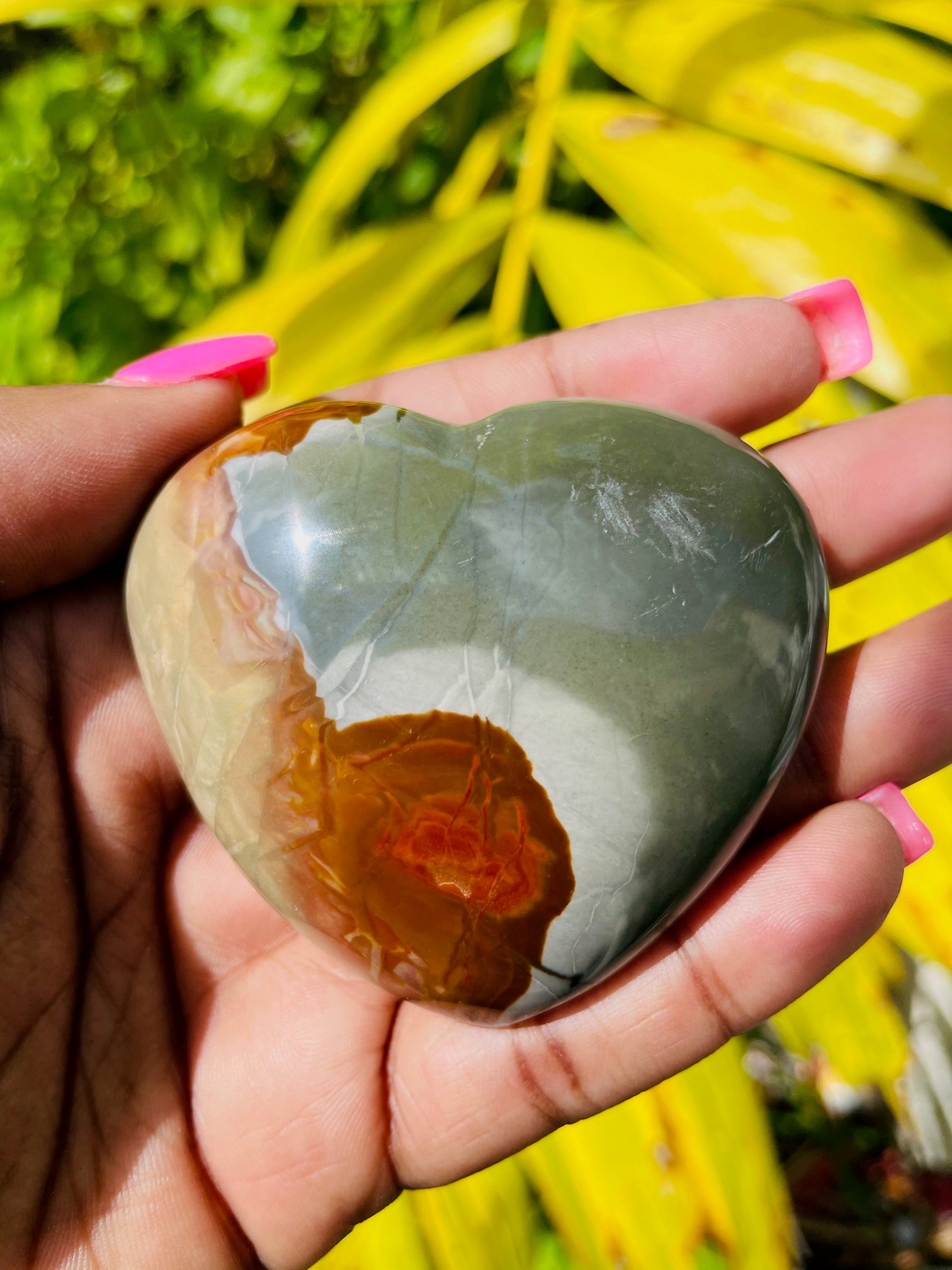 Polychrome Jasper Heart