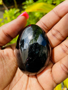 Black Tourmaline Palm Stone