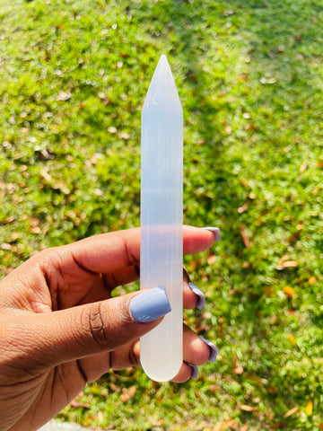 Selenite Crystal Wand