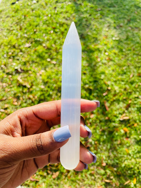 Selenite Crystal Wand