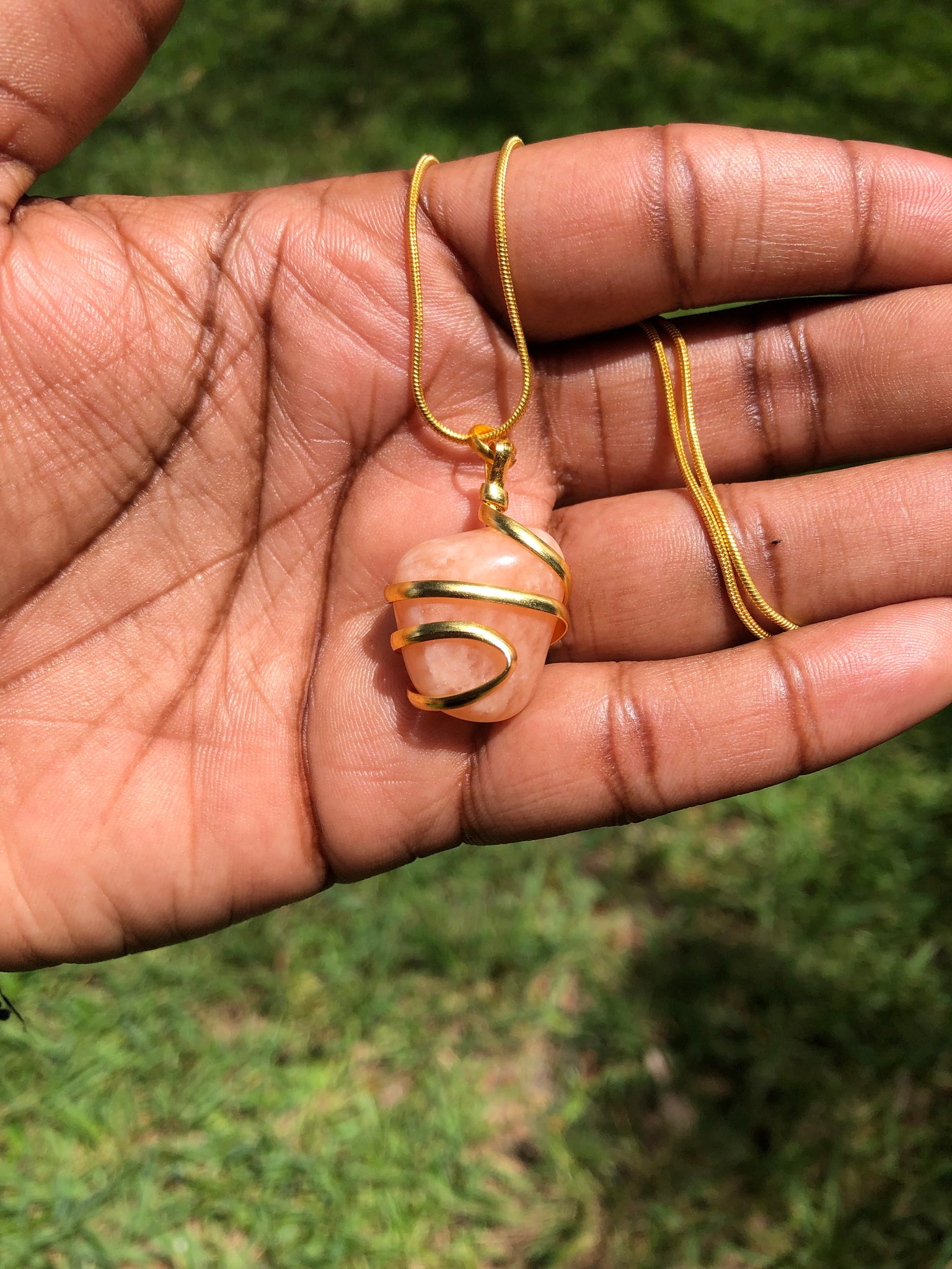 Orange Aventurine Pendant