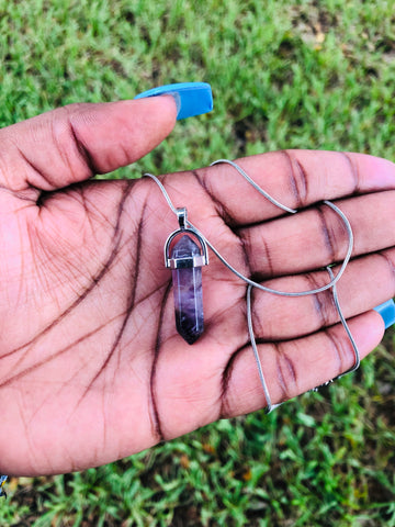 Amethyst Hexagon Pendant