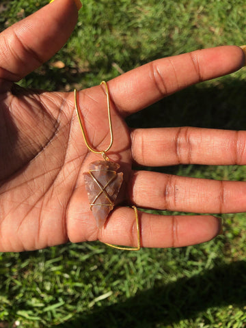 Red Jasper Arrow Head Stone